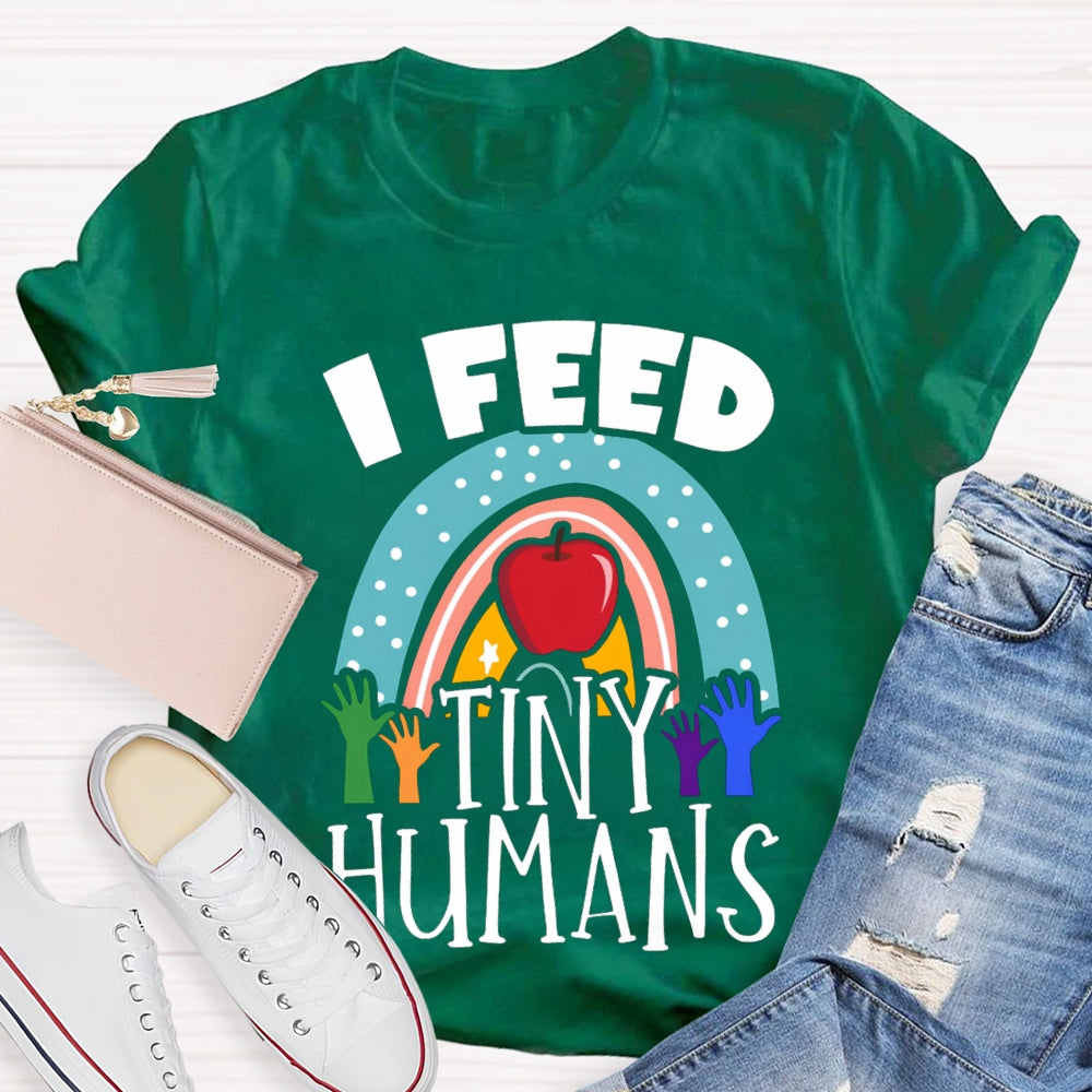 I Feed Tiny Humans Apple T-shirt
