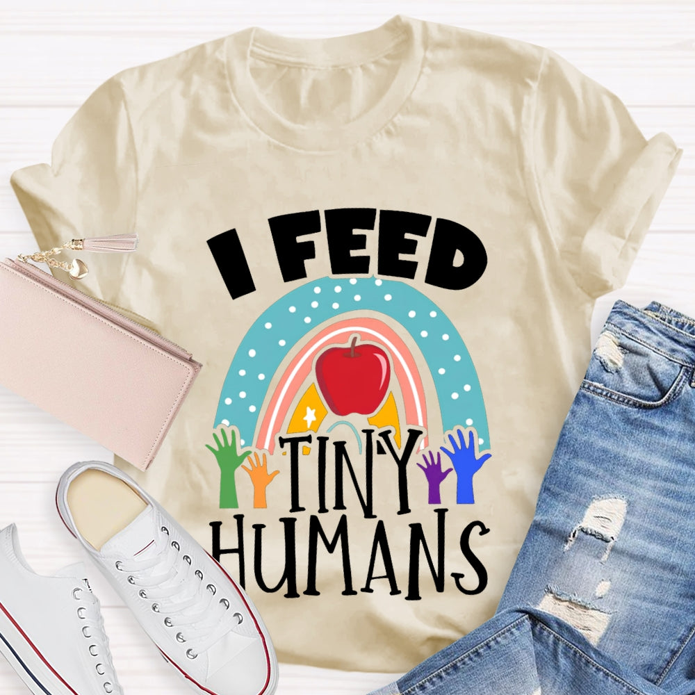 I Feed Tiny Humans Apple T-shirt