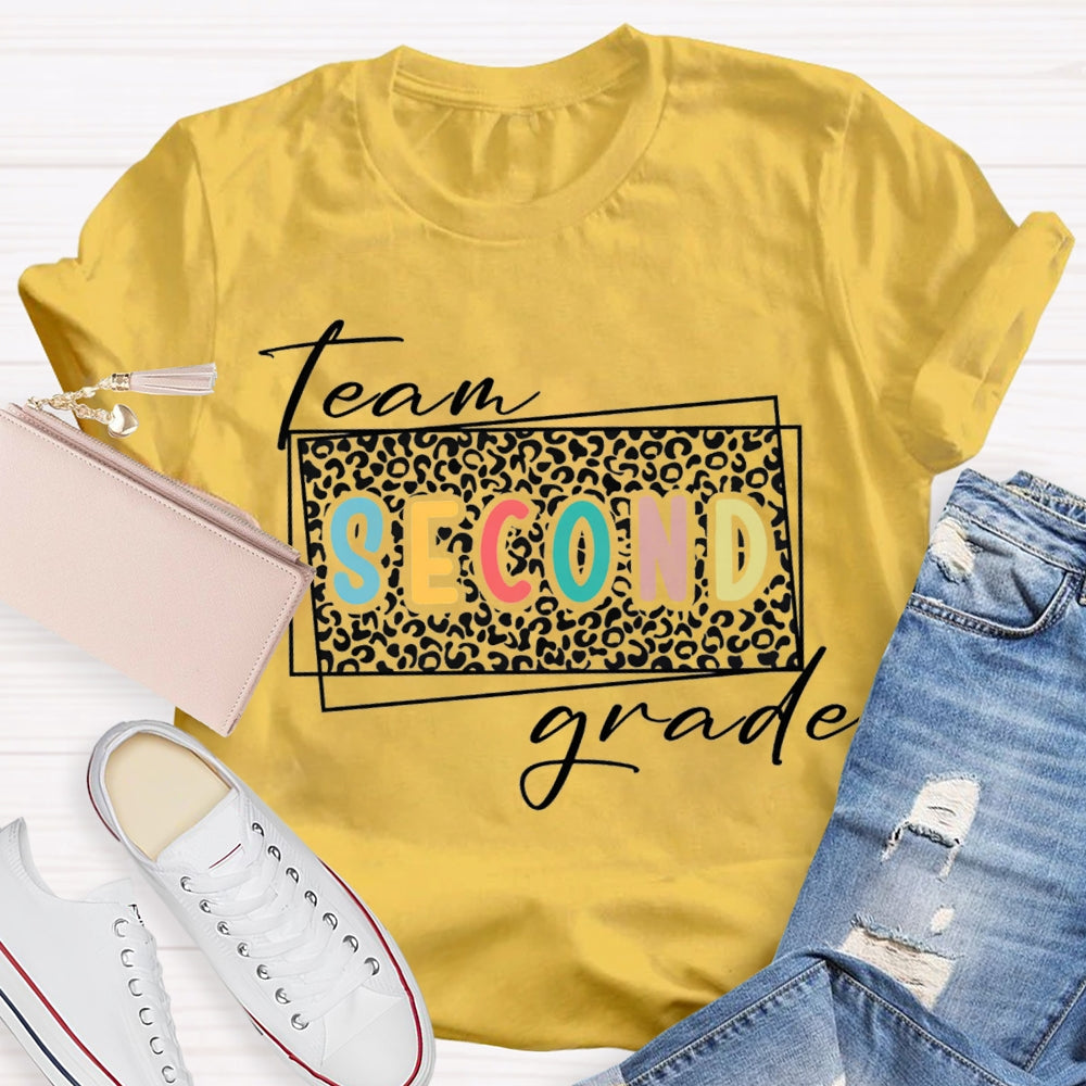 Personalized Grade Team Second Grade Teacher T-shirt