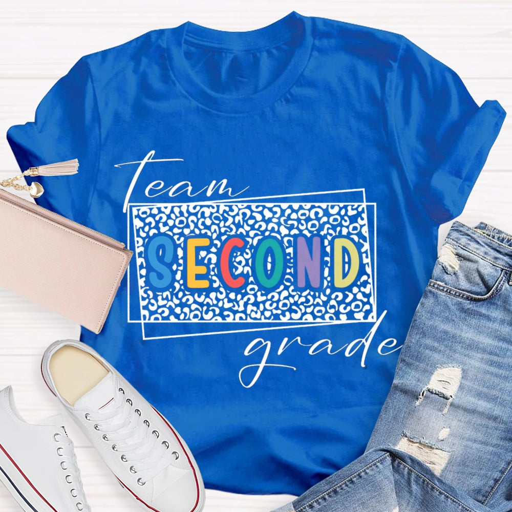Personalized Grade Team Second Grade Teacher T-shirt