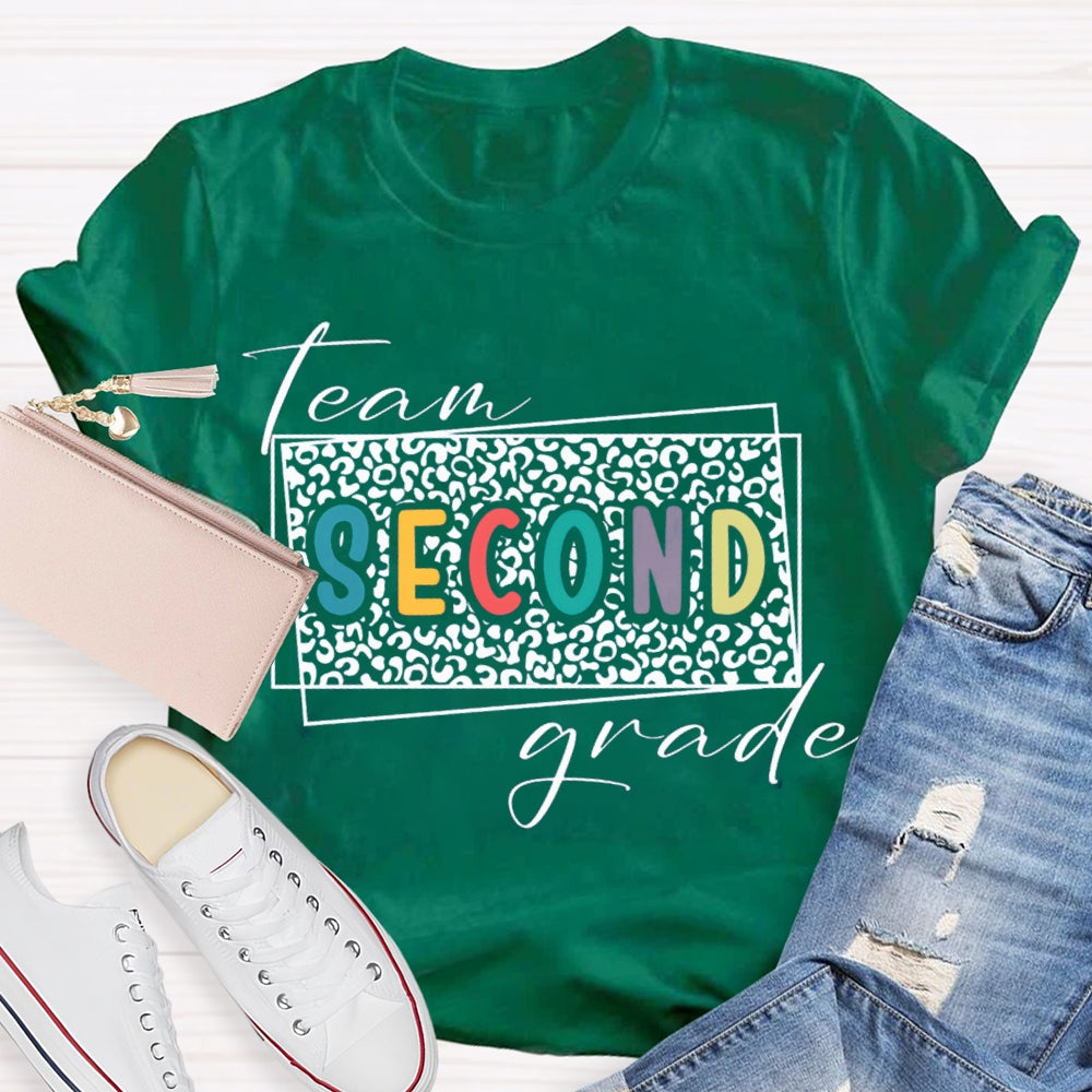 Personalized Grade Team Second Grade Teacher T-shirt