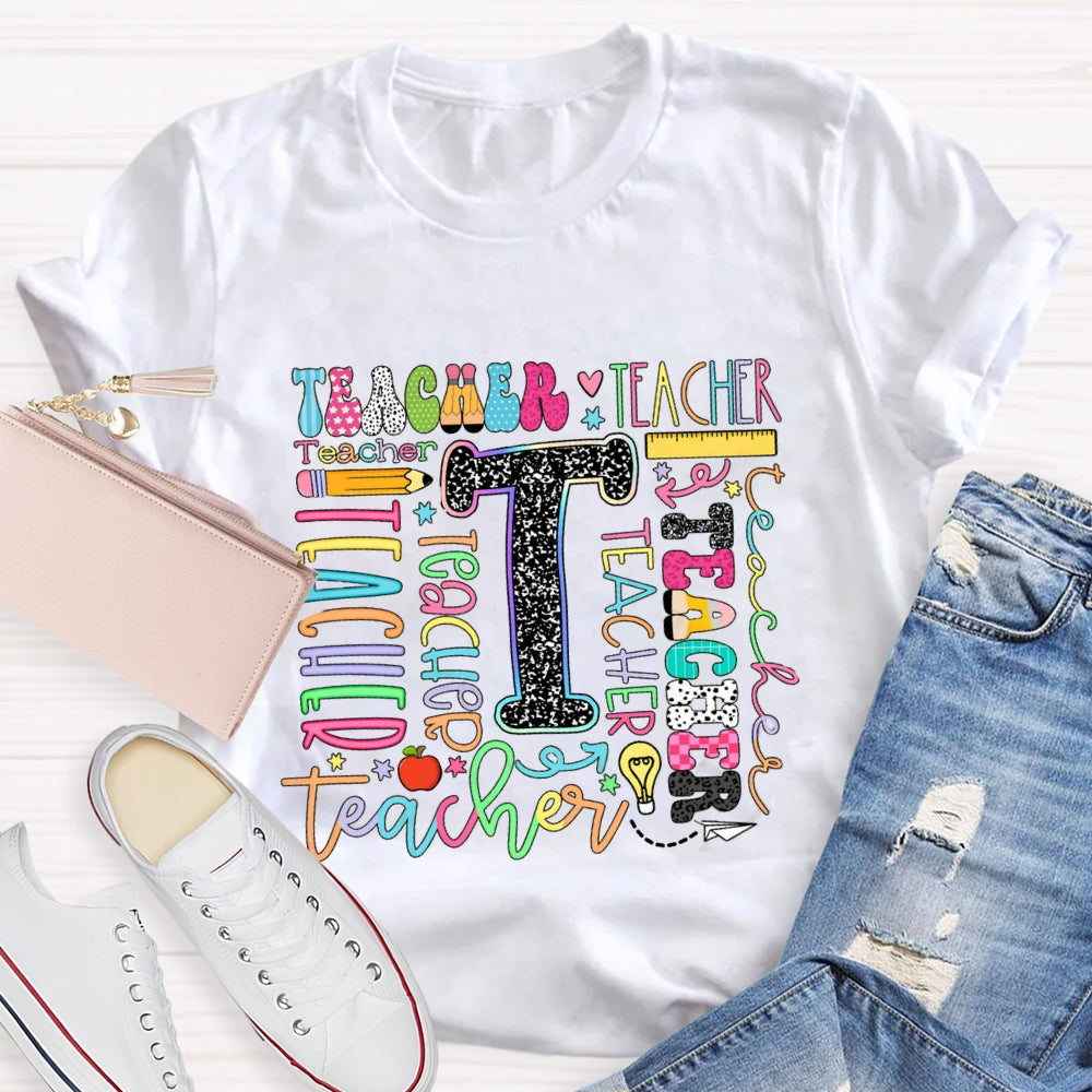 Teacher Of Various Fonts T-Shirt
