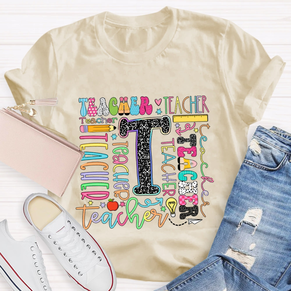 Teacher Of Various Fonts T-Shirt
