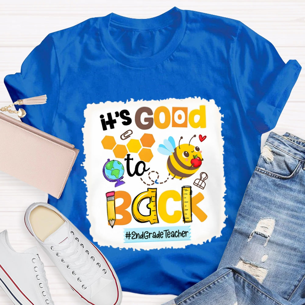 Personalized It's Good To Back 2nd Grade Teacher Shirt