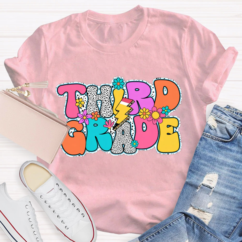 Personalized Grade Back To School Leopard Design Shirt