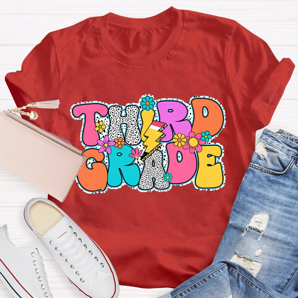 Personalized Grade Back To School Leopard Design Shirt
