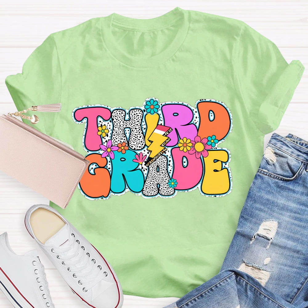 Personalized Grade Back To School Leopard Design Shirt