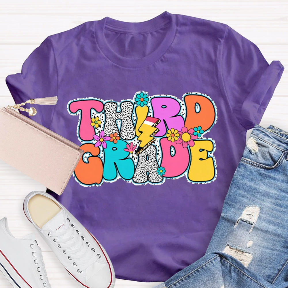 Personalized Grade Back To School Leopard Design Shirt