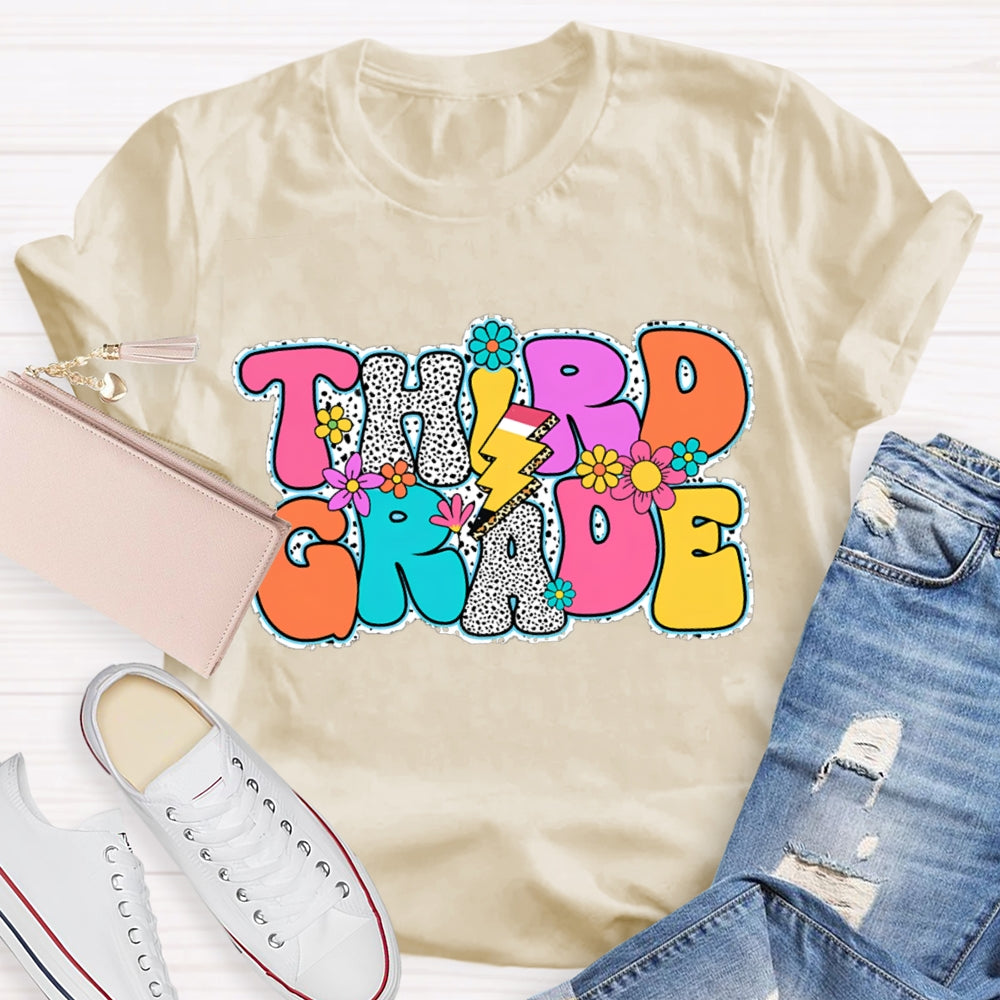 Personalized Grade Back To School Leopard Design Shirt