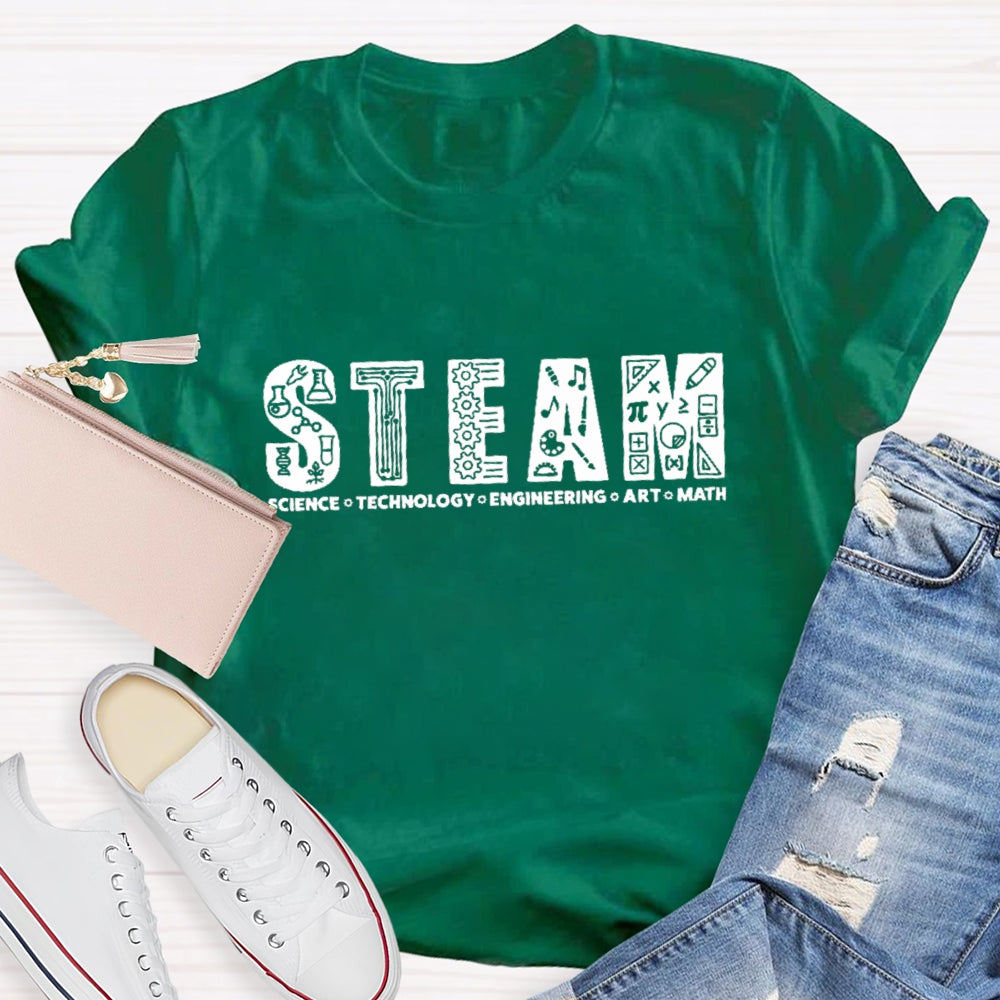 Steam Science Technology Engineering Art Math T-shirt