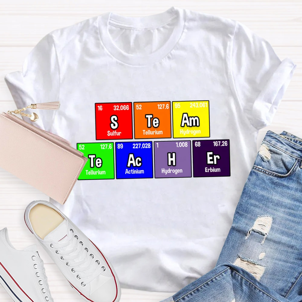 Steam Teacher Table Of Chemical Elements T-Shirt