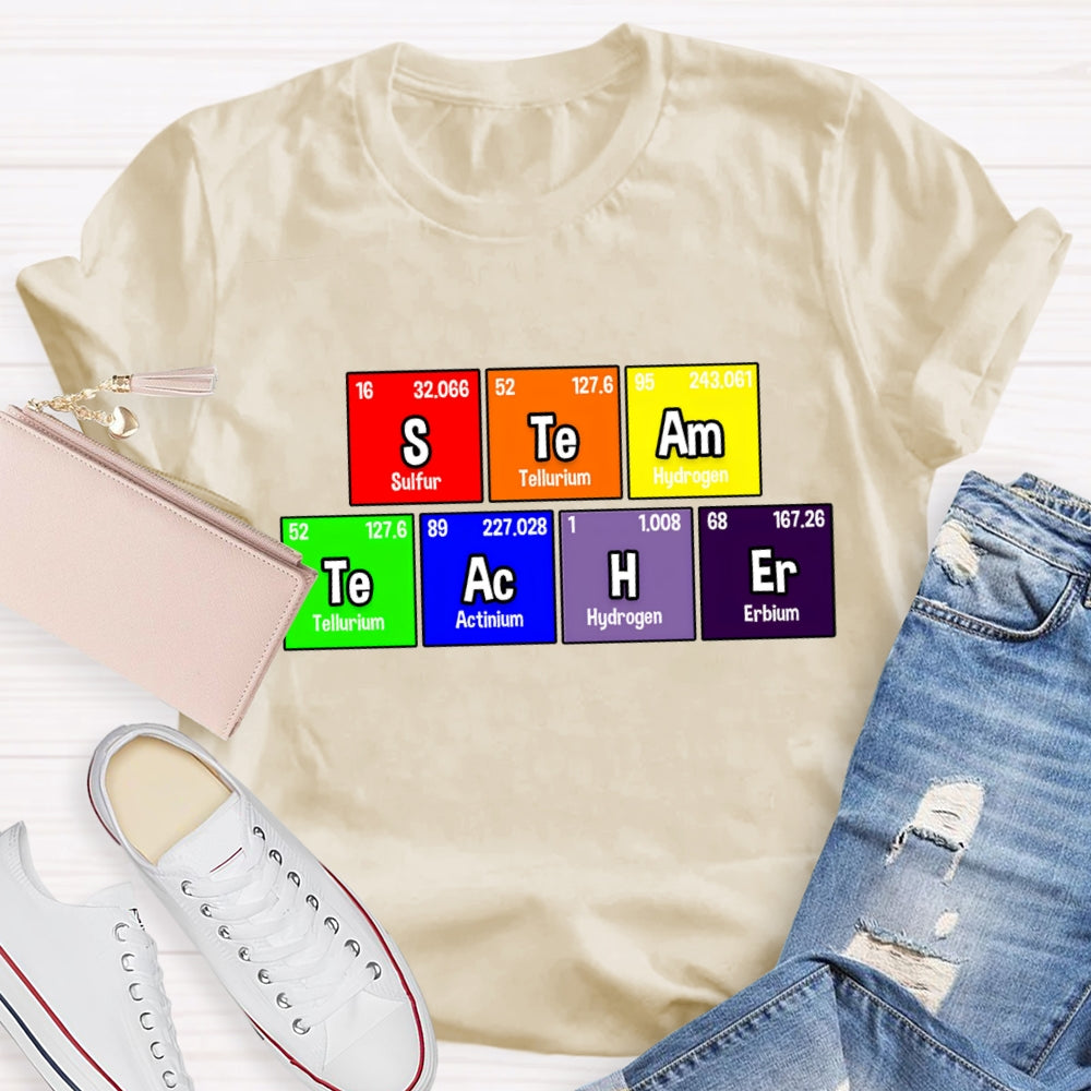 Steam Teacher Table Of Chemical Elements T-Shirt