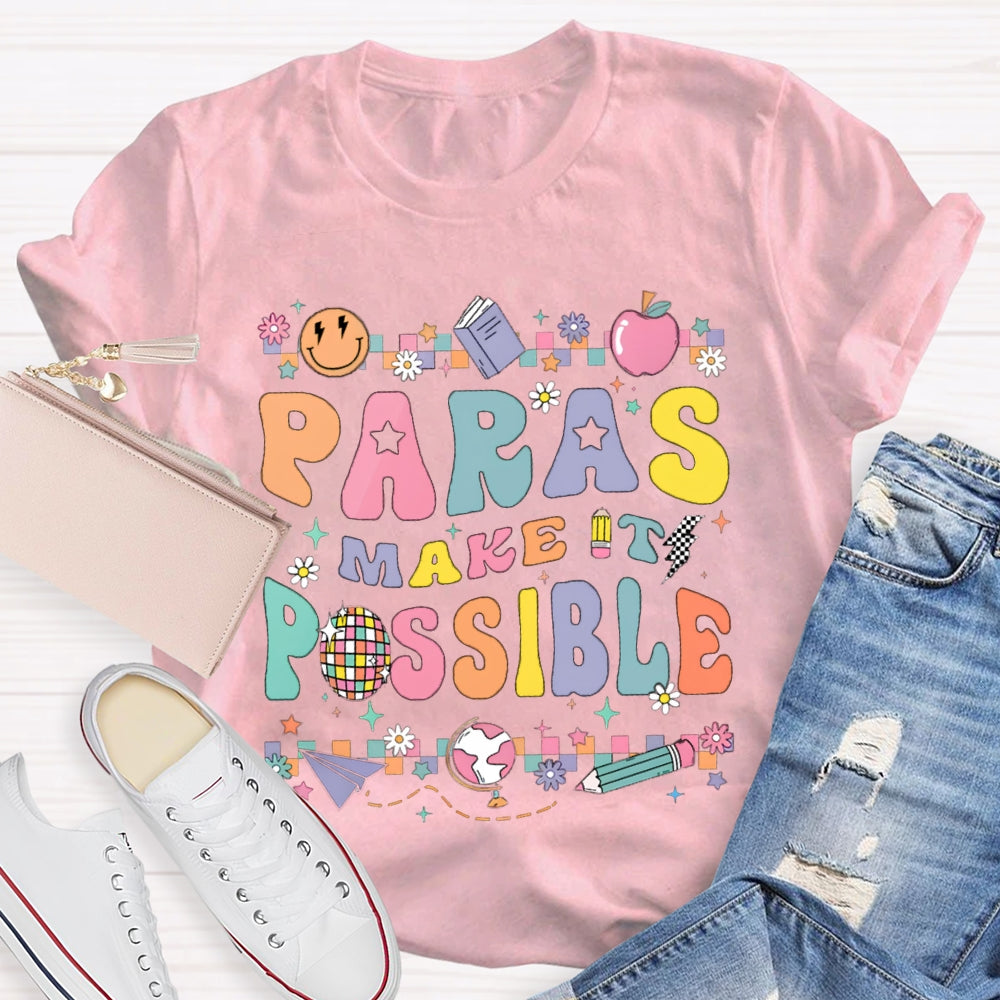 Paras Make It Possible Colored Square Puzzle T-shirt