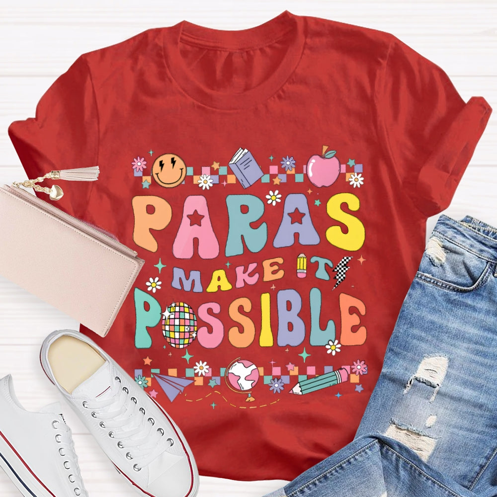 Paras Make It Possible Colored Square Puzzle T-shirt