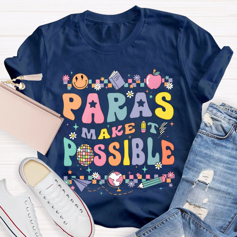 Paras Make It Possible Colored Square Puzzle T-shirt