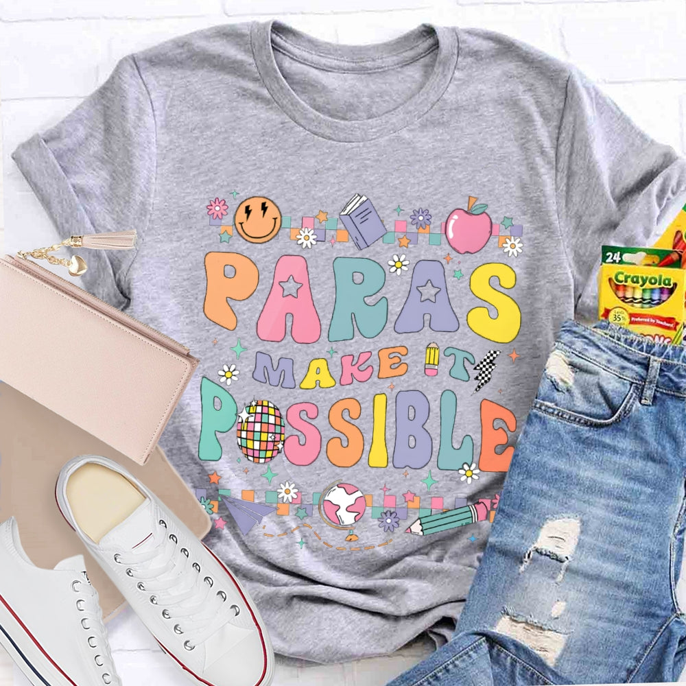 Paras Make It Possible Colored Square Puzzle T-shirt