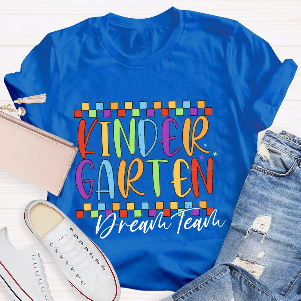 Personalized Grade Dream Team Funny Letter Print T-shirt