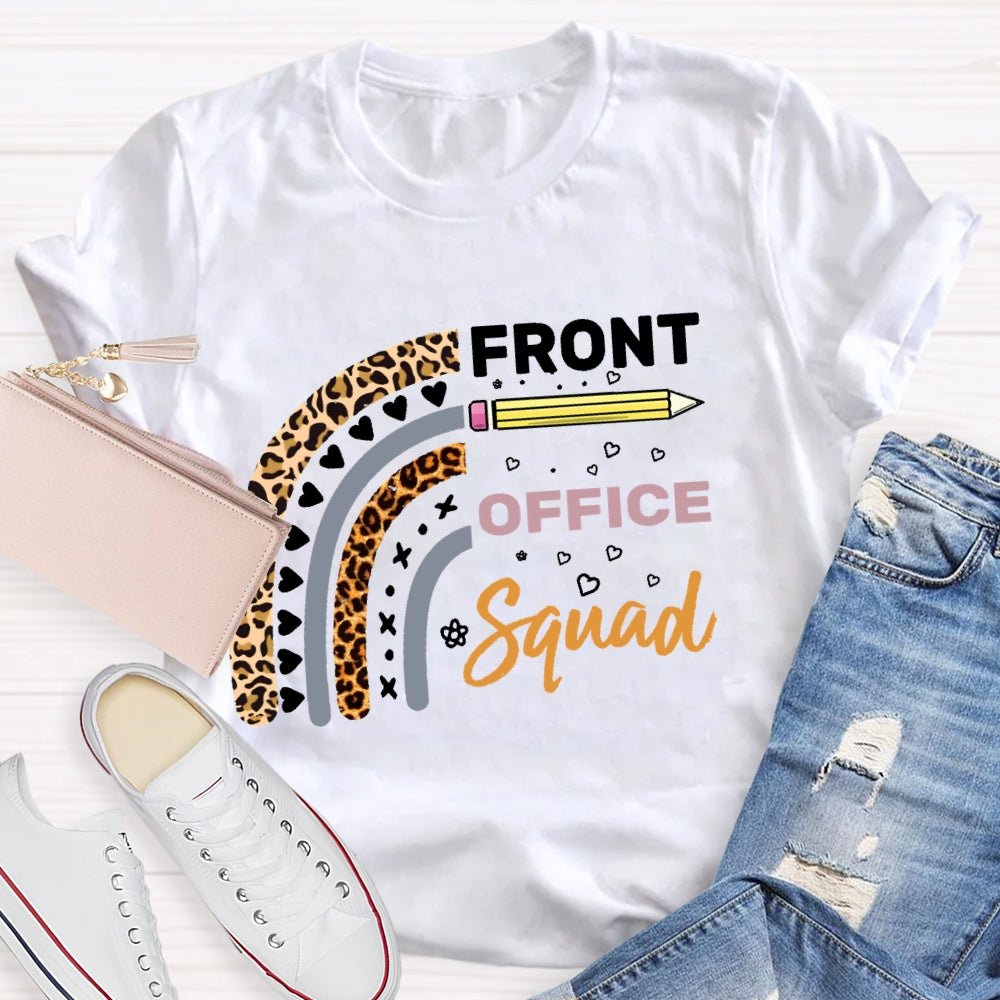 Front Office Squad Leopard Love Print T-shirt