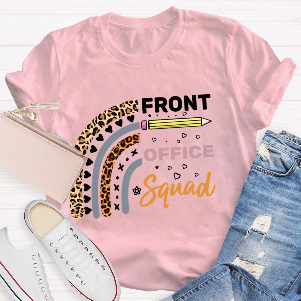 Front Office Squad Leopard Love Print T-shirt