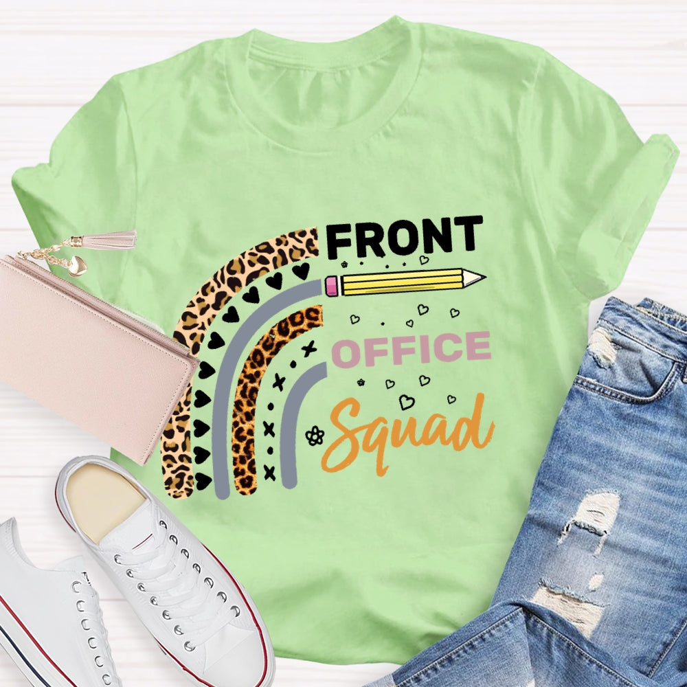 Front Office Squad Leopard Love Print T-shirt