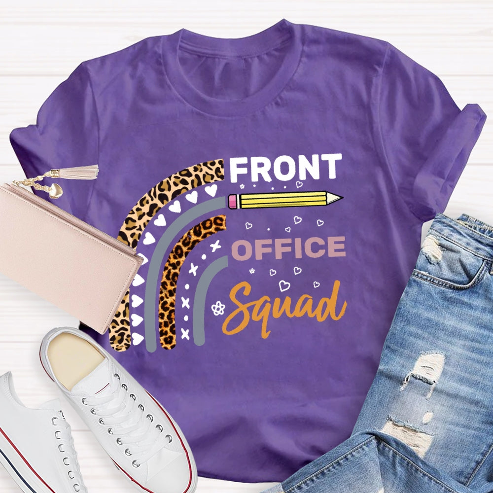 Front Office Squad Leopard Love Print T-shirt