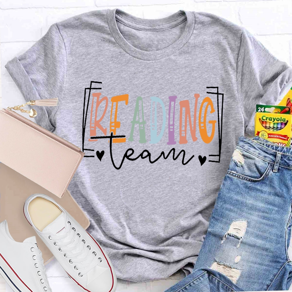 Reading Team learn letters T-shirt