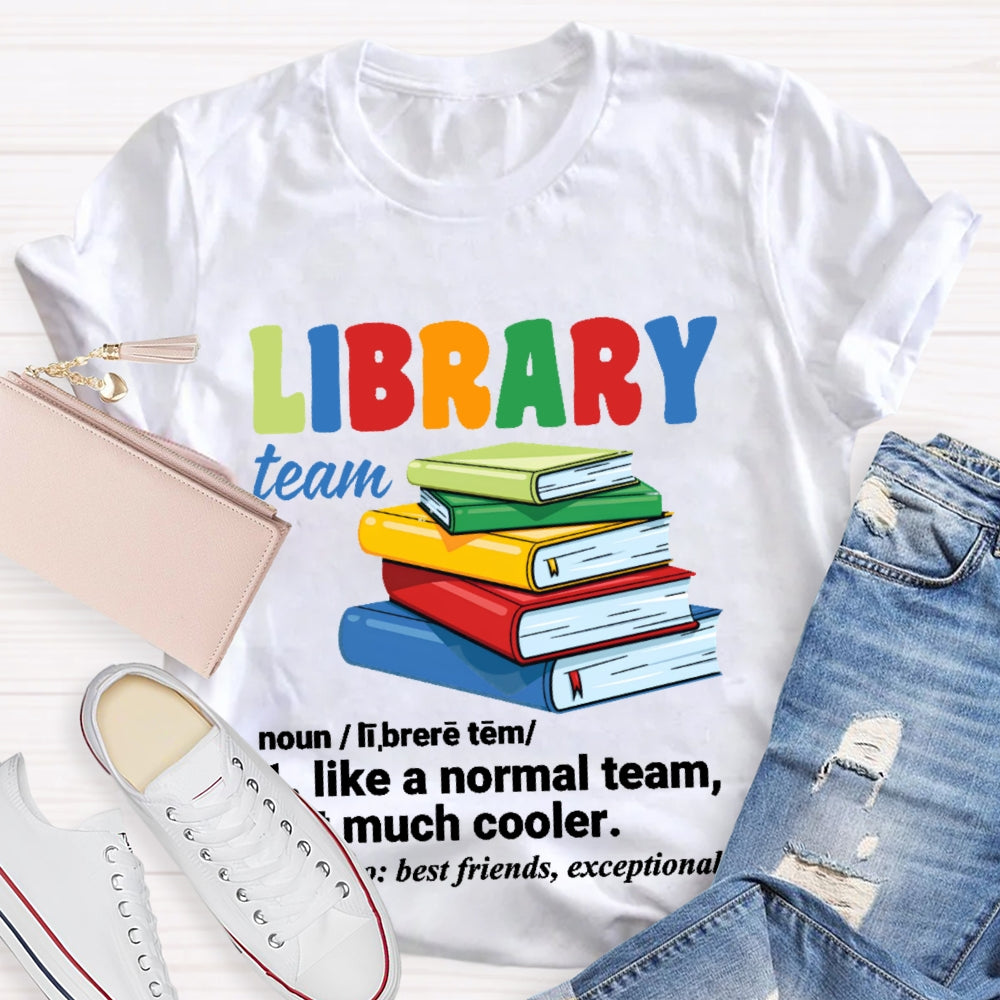 Library Team Letters T-shirt