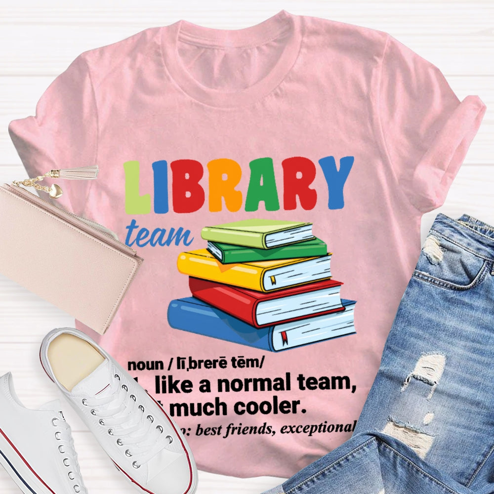 Library Team Letters T-shirt
