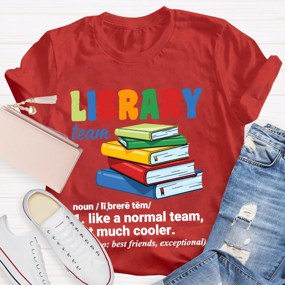 Library Team Letters T-shirt