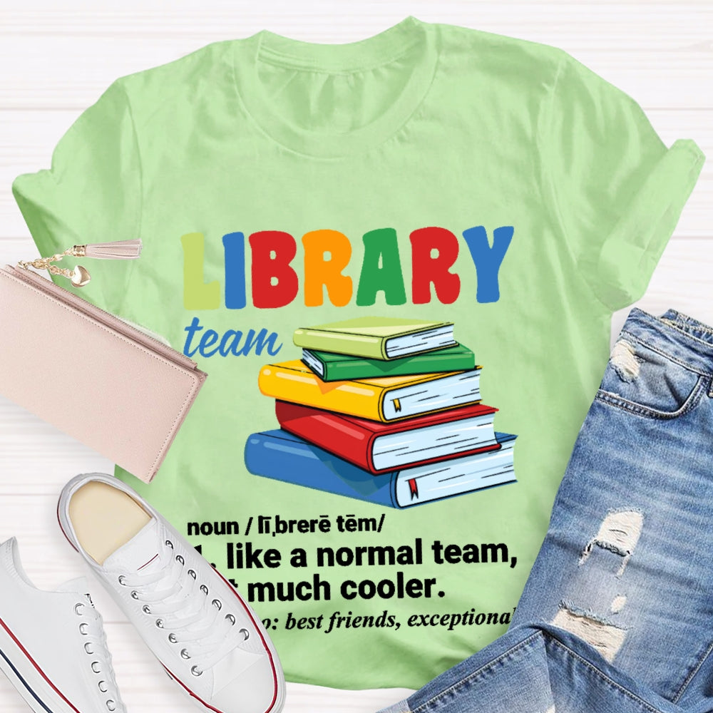 Library Team Letters T-shirt