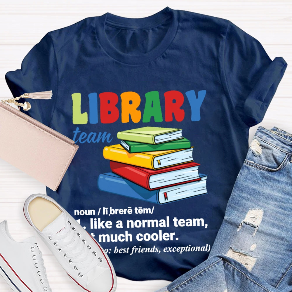 Library Team Letters T-shirt