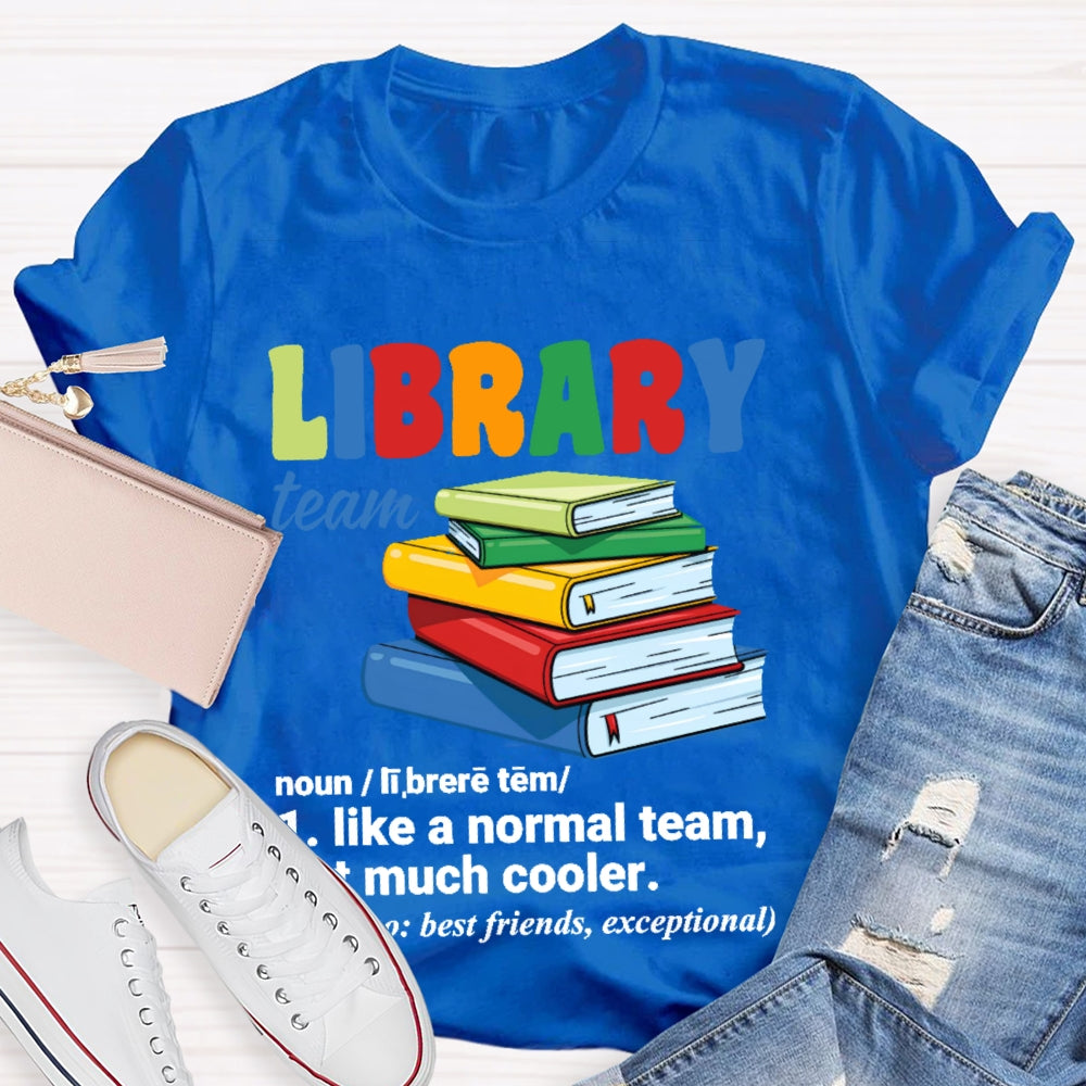 Library Team Letters T-shirt