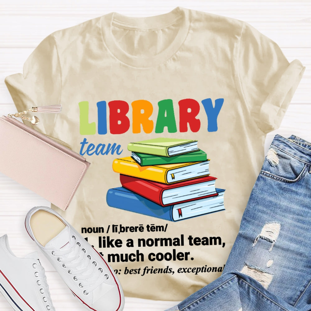 Library Team Letters T-shirt