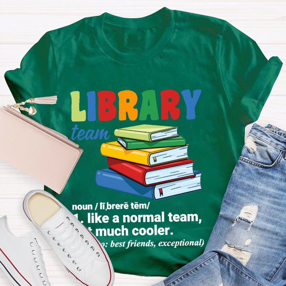 Library Team Letters T-shirt