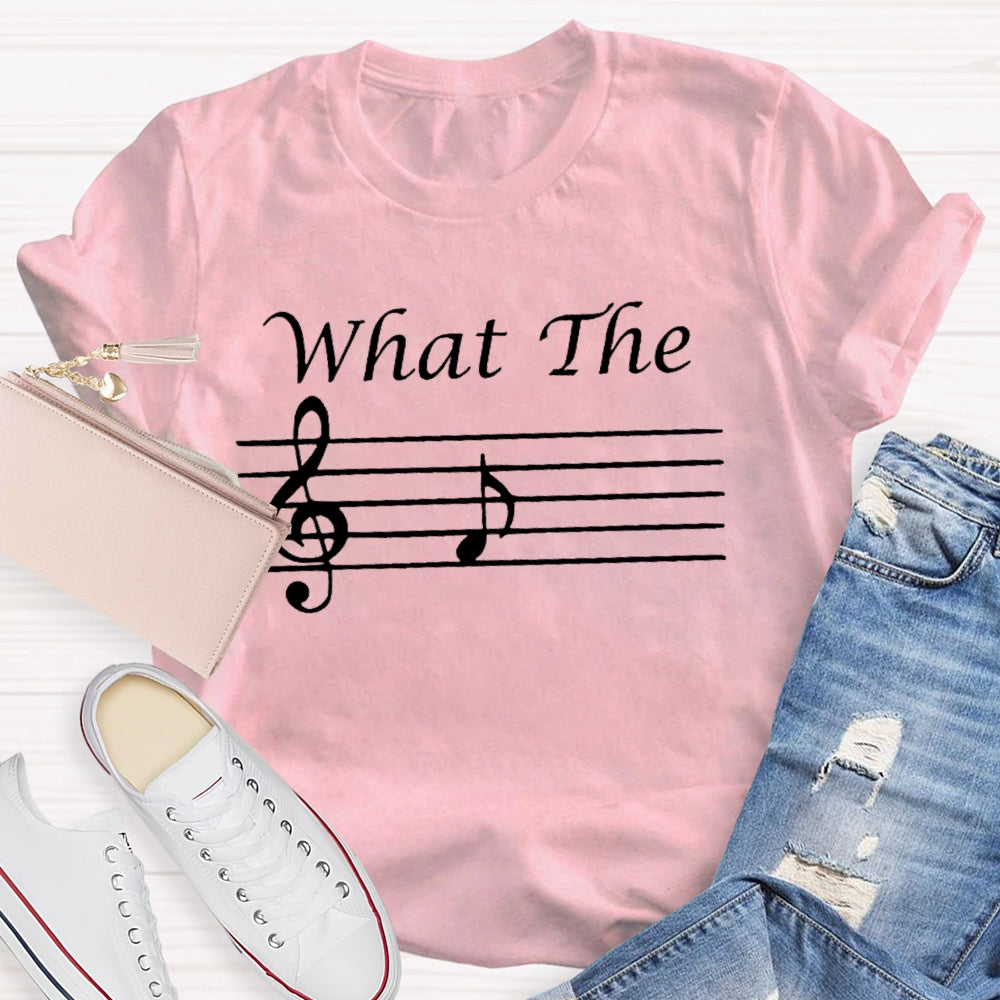 What The Note Pattern Printing T-shirt