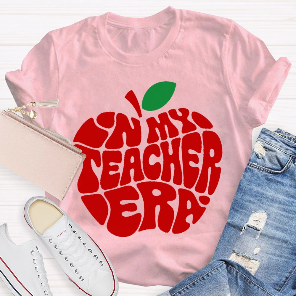 In My Teacher Era Apple T-shirt