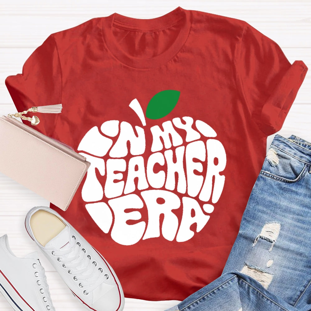 In My Teacher Era Apple T-shirt