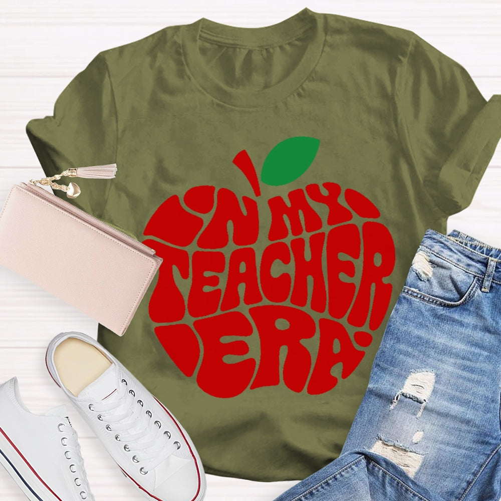 In My Teacher Era Apple T-shirt
