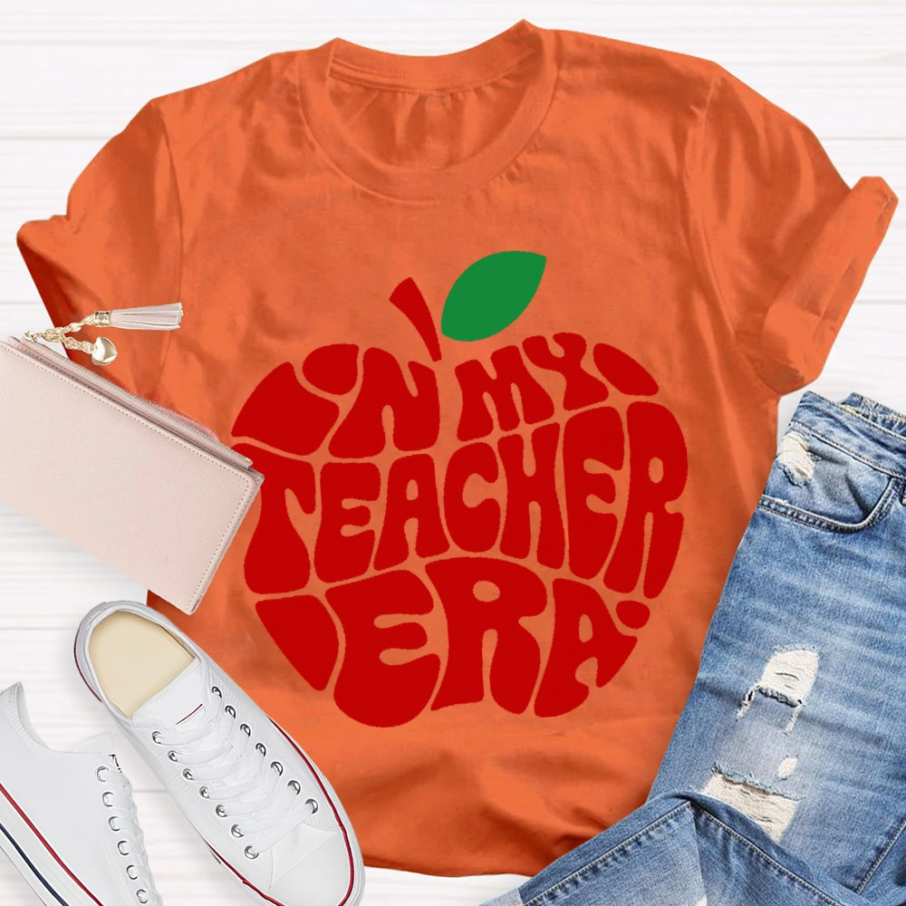 In My Teacher Era Apple T-shirt