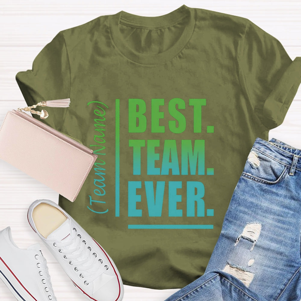 Personalized Team Name Gradient Text T-Shirt