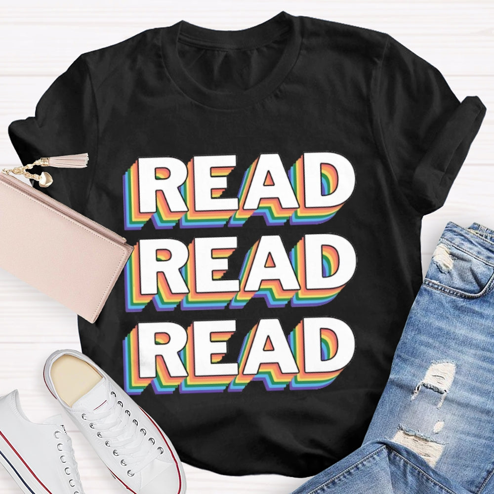 Read Overlapping Letters T-shirt
