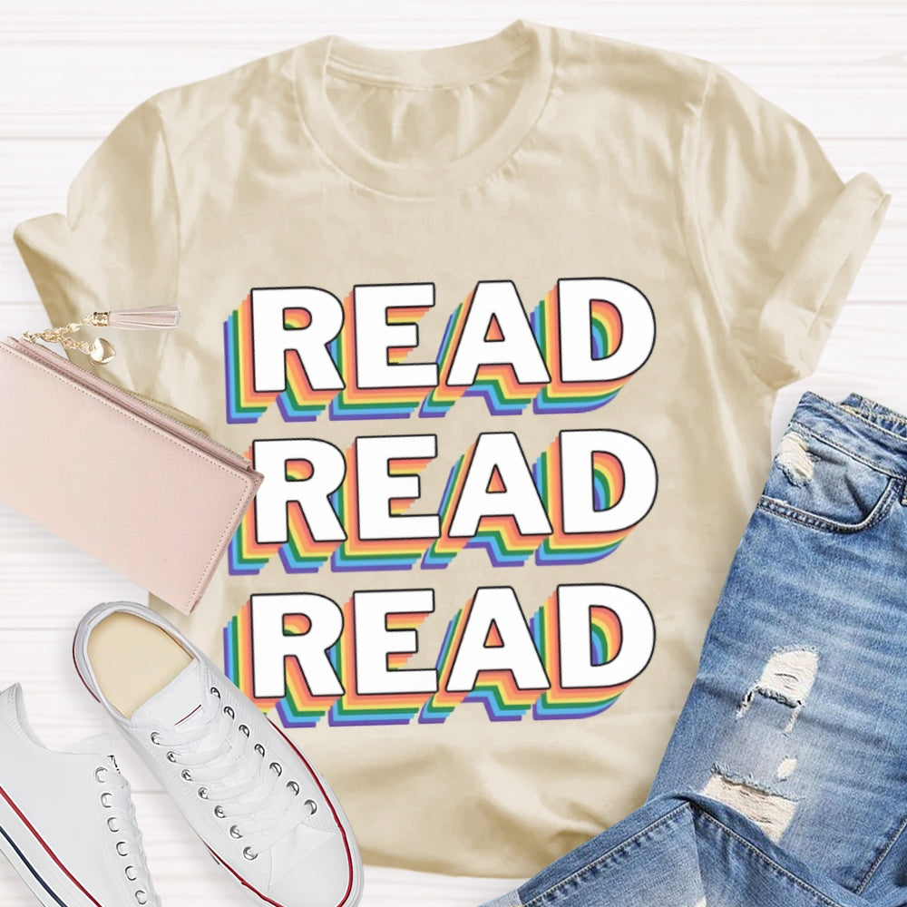Read Overlapping Letters T-shirt