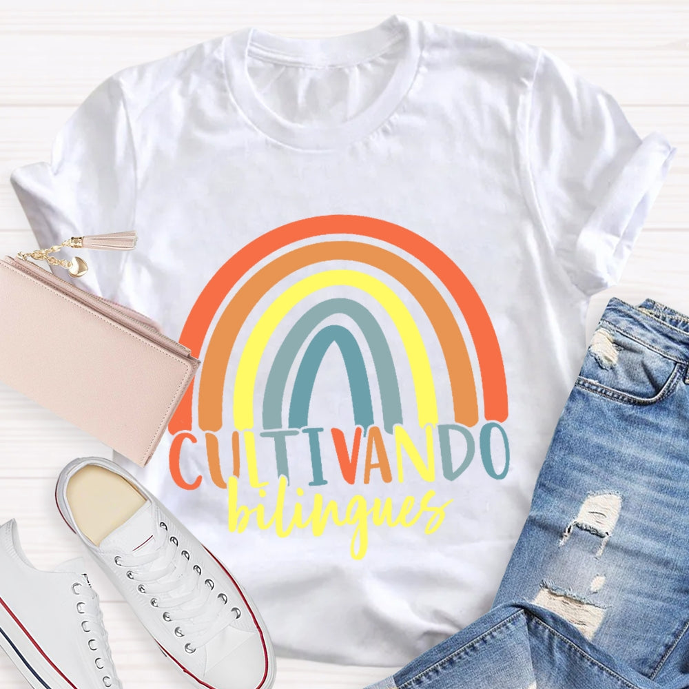 Cultivando Bilingues Dual Language T-shirt