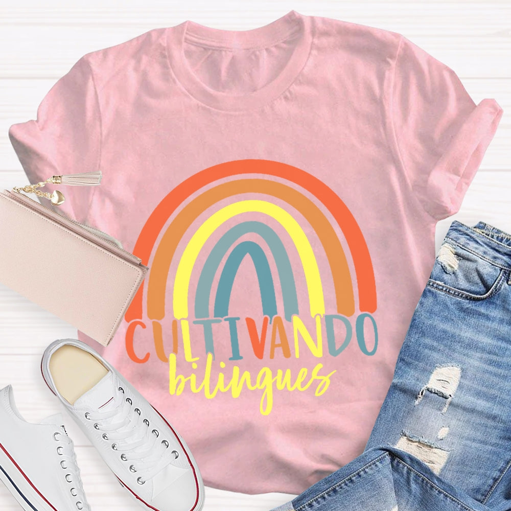 Cultivando Bilingues Dual Language T-shirt