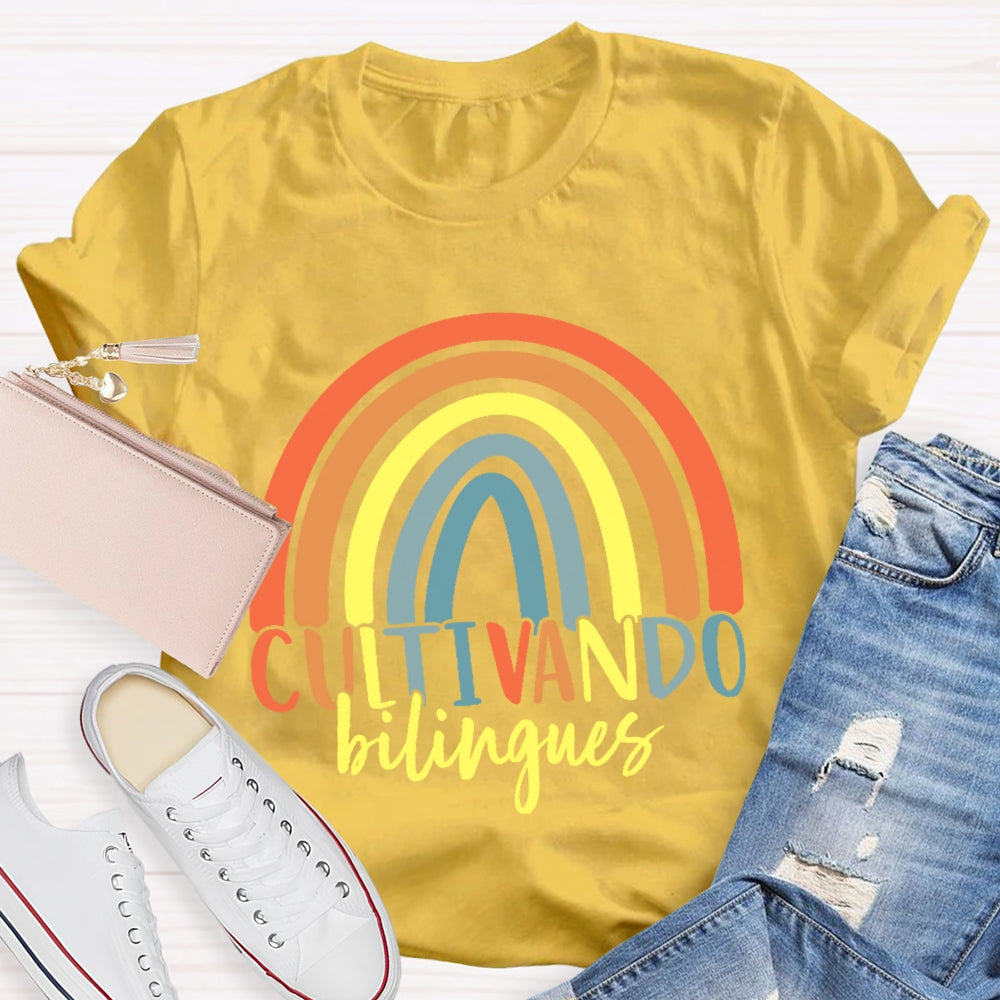 Cultivando Bilingues Dual Language T-shirt