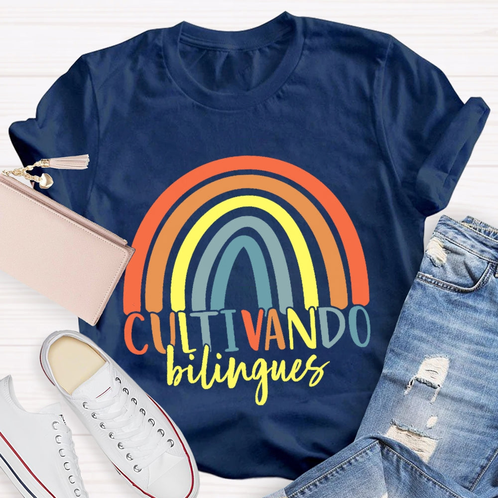 Cultivando Bilingues Dual Language T-shirt