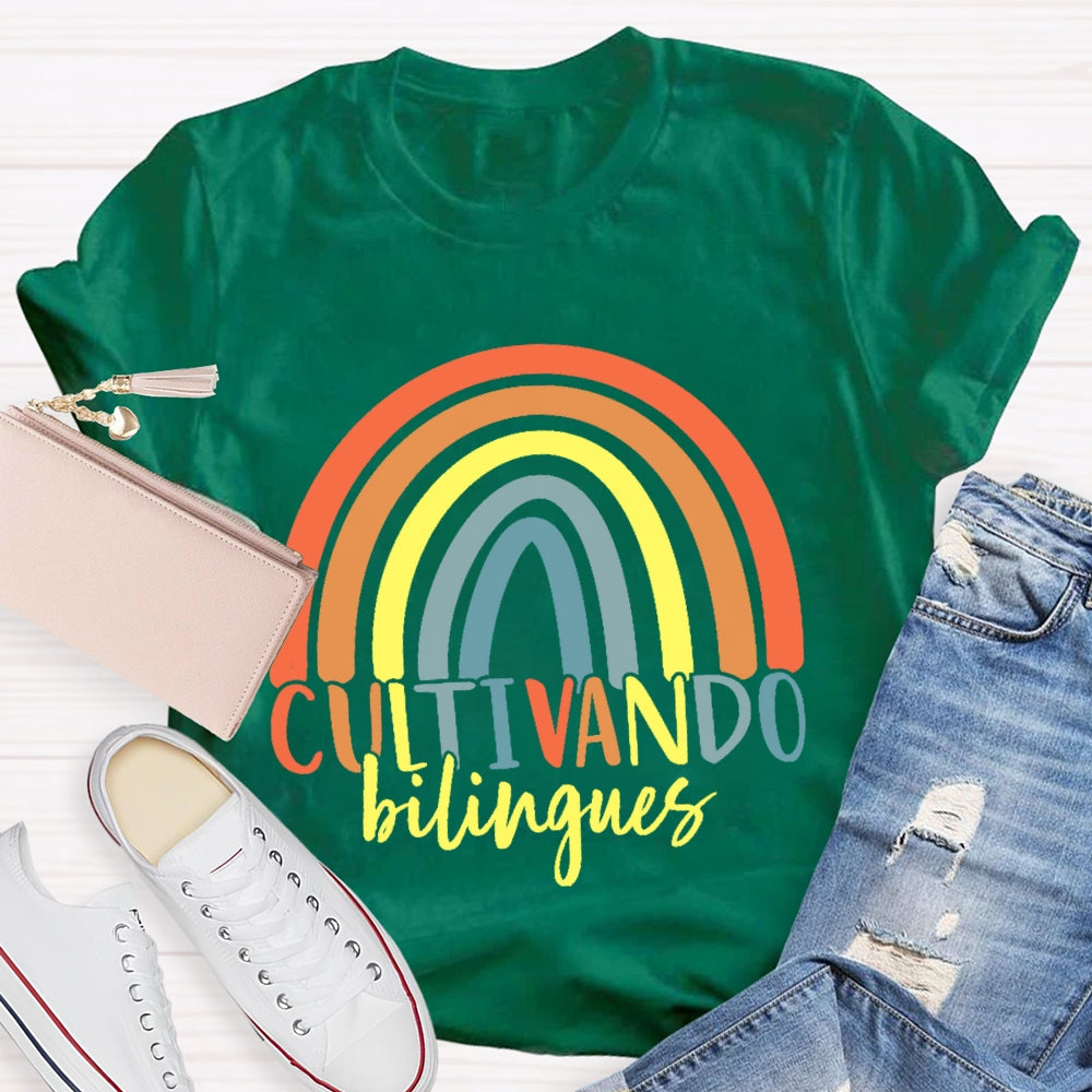 Cultivando Bilingues Dual Language T-shirt