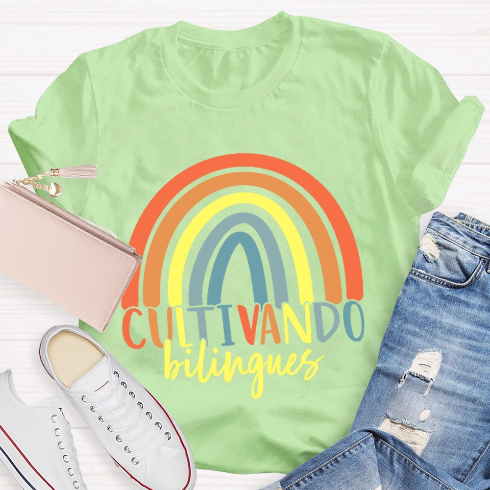 Cultivando Bilingues Dual Language T-shirt