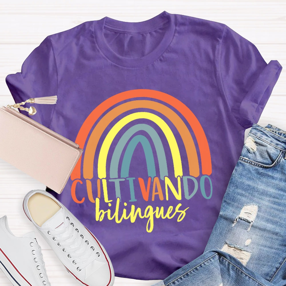 Cultivando Bilingues Dual Language T-shirt