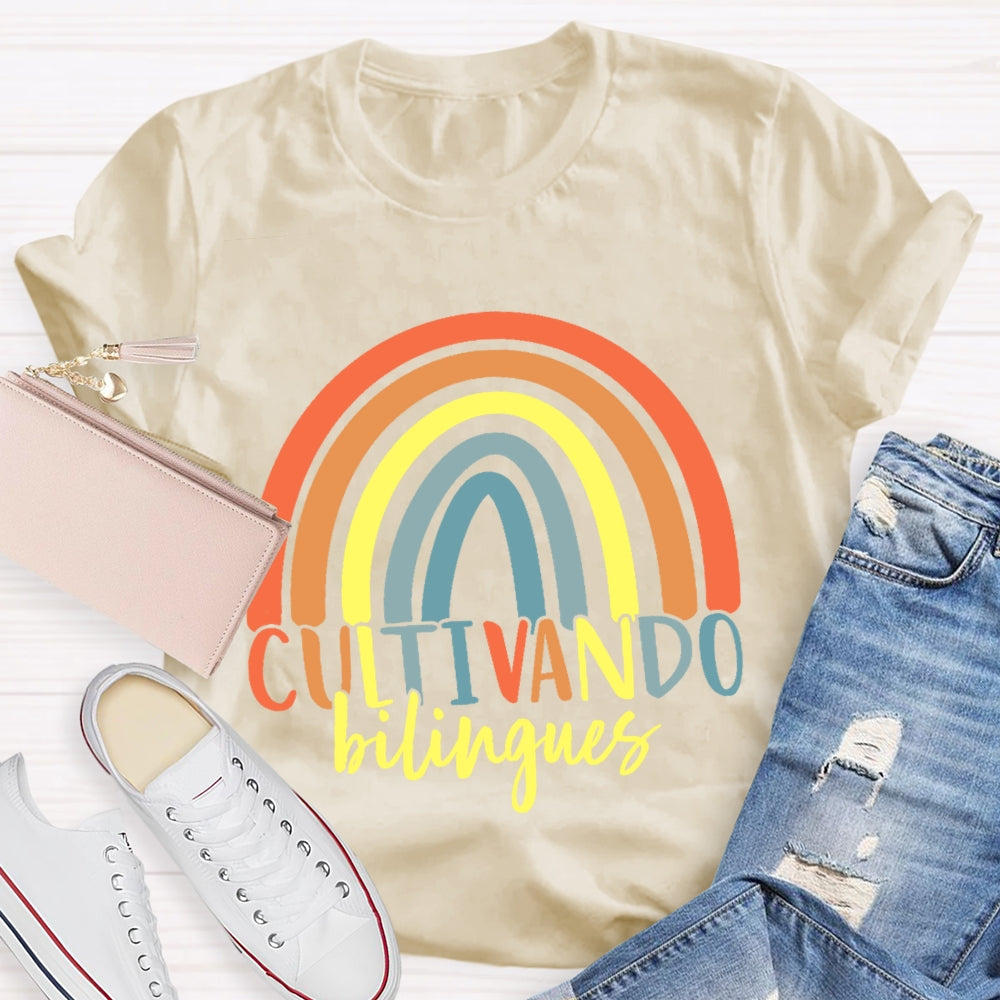 Cultivando Bilingues Dual Language T-shirt
